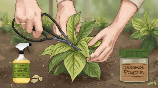 Love, Pruning, and Protection: The Plant’s Guardian / प्यार की छंटाई और सुरक्षा: पौधे का रखवाला