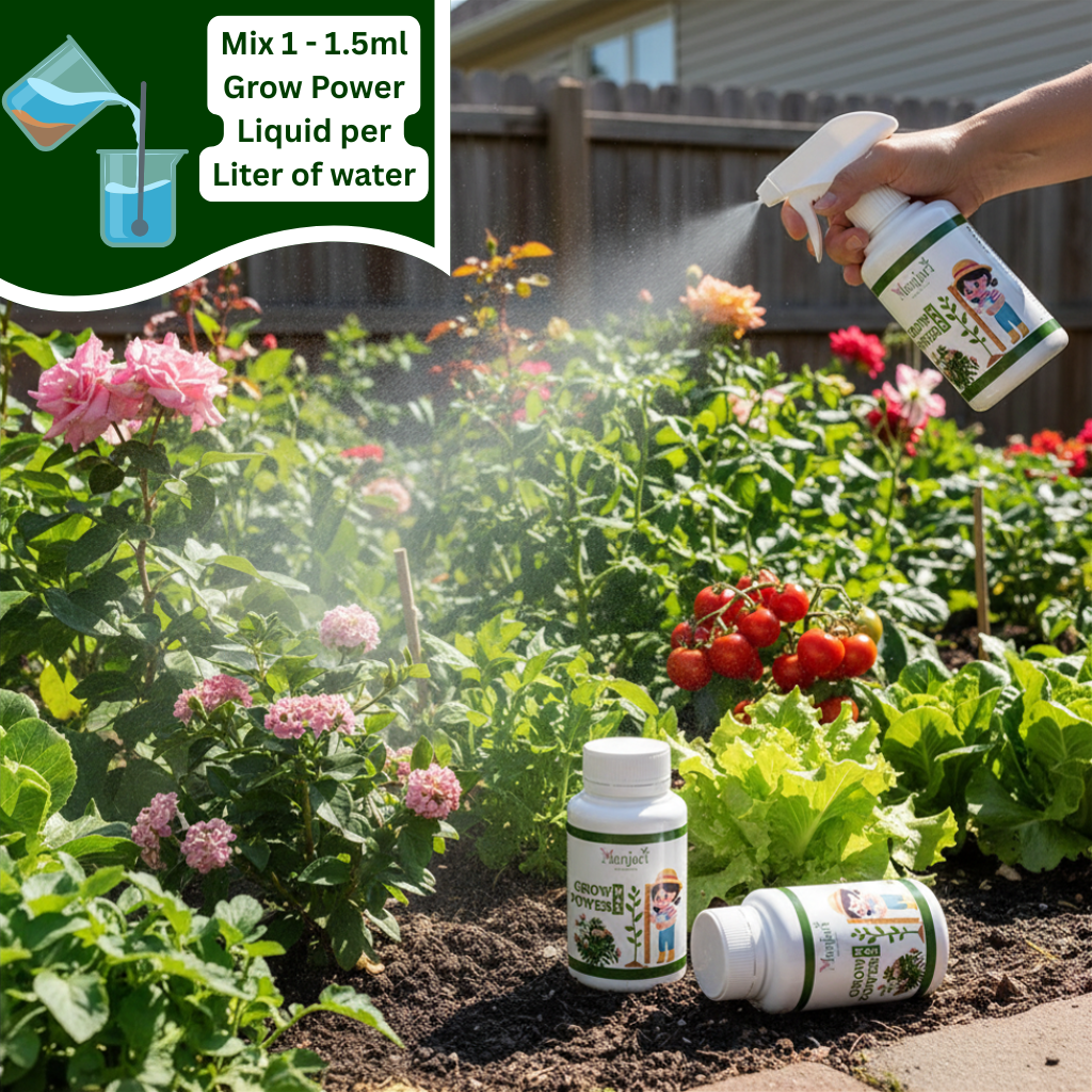 Grow Power Max Plant Growth Booster for More Flowers, Fruits & Greener Plants 250ML